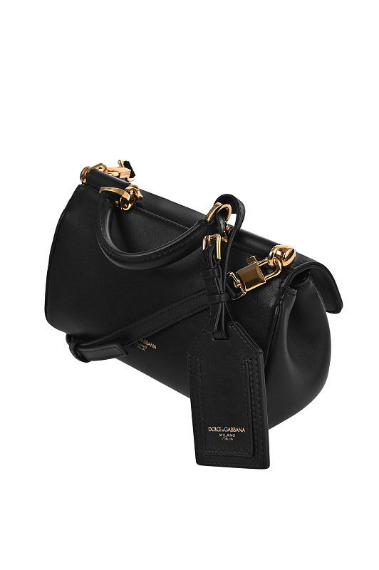 Кожаная сумка с клапаном DOLCE & GABBANA Черный Женский BB7864B7321 Кожаная сумка с клапаном DOLCE & GABBANA Черный Женский BB7864B7321