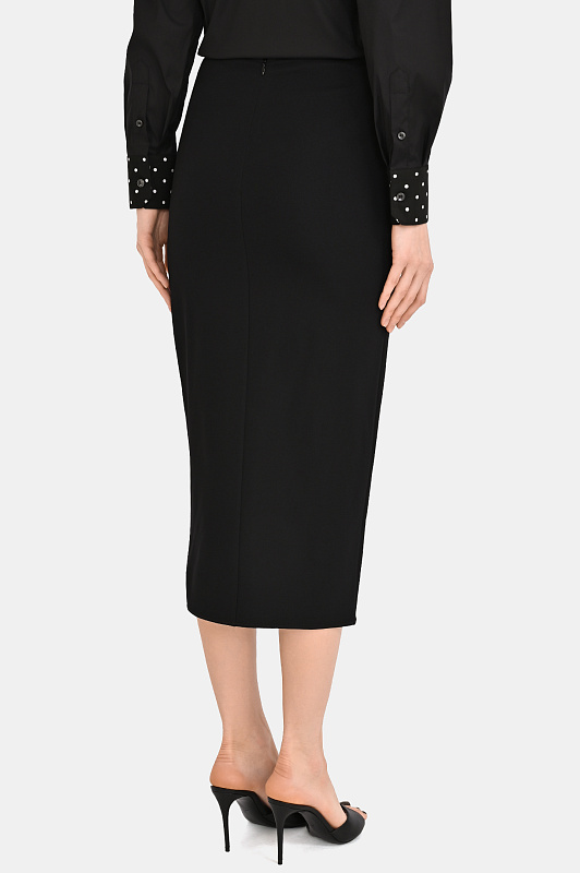 Облегающая юбка миди DOLCE & GABBANA Черный Женский F4C8HT FUGO7 Облегающая юбка миди DOLCE & GABBANA Черный Женский F4C8HT FUGO7