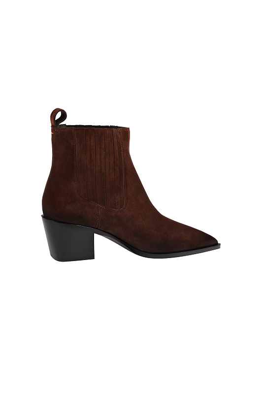 Кожаные ботильоны казаки SANTONI Темно-коричневый Женский WTOG71799BJ2NAEAS26 Кожаные ботильоны казаки SANTONI Темно-коричневый Женский WTOG71799BJ2NAEAS26