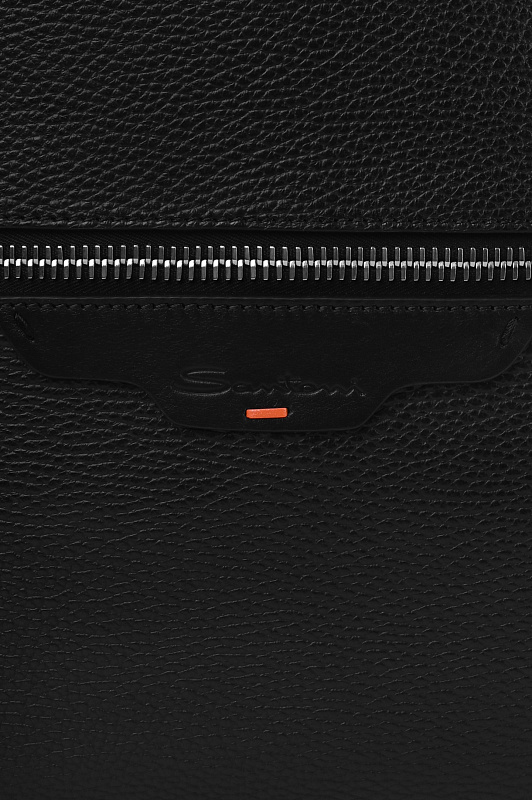 Фактурный рюкзак с карманом SANTONI Черный Мужской UIBGA2668EN-AVGHN01 Фактурный рюкзак с карманом SANTONI Черный Мужской UIBGA2668EN-AVGHN01