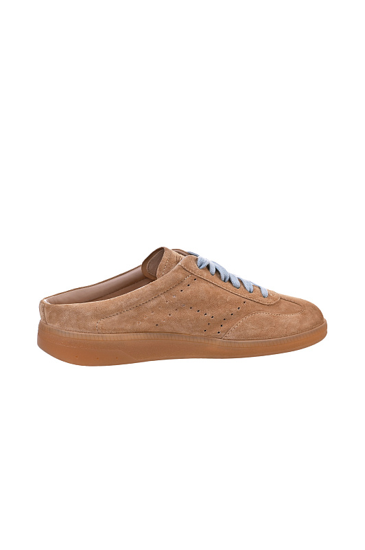 Замшевые мюли SANTONI Коричневый Женский WBPG61347FAITKSNC13 Замшевые мюли SANTONI Коричневый Женский WBPG61347FAITKSNC13