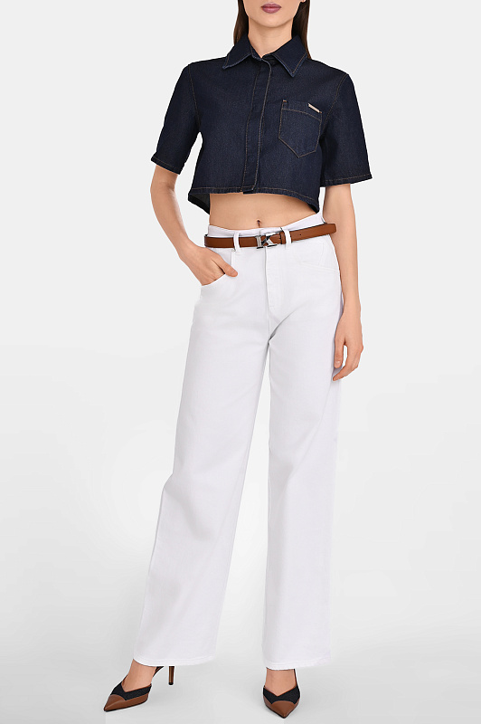 Джинсовая блуза KITON Синий Женский DJ61401K0926H0 Джинсовая блуза KITON Синий Женский DJ61401K0926H0