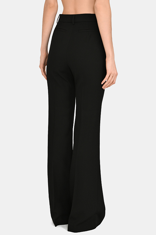 Вискозные брюки клёш SPORTMAX Черный Женский SPXGIRELLO 2612131042600 Вискозные брюки клёш SPORTMAX Черный Женский SPXGIRELLO 2612131042600