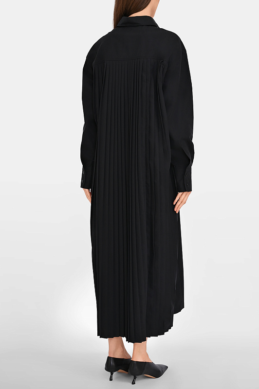 Платье-рубашка миди SPORTMAX Черный Женский SPXRONCHI 2612221081600