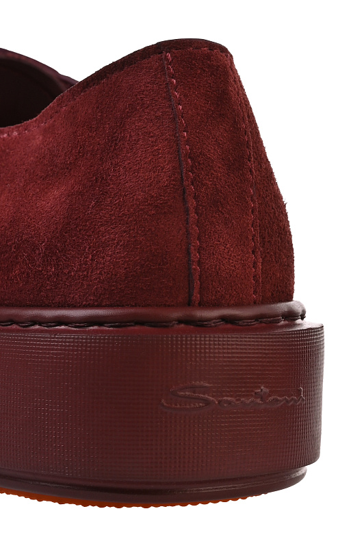 Замшевые кеды на шнуровке SANTONI Бордовый Женский WBCG61322BORCTOYB38 Замшевые кеды на шнуровке SANTONI Бордовый Женский WBCG61322BORCTOYB38