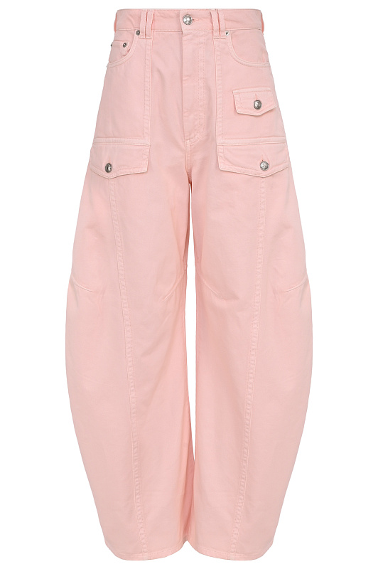 Хлопковые джинсы карго SPORTMAX Розовый Женский SPXFASHION 2612131012600 Хлопковые джинсы карго SPORTMAX Розовый Женский SPXFASHION 2612131012600