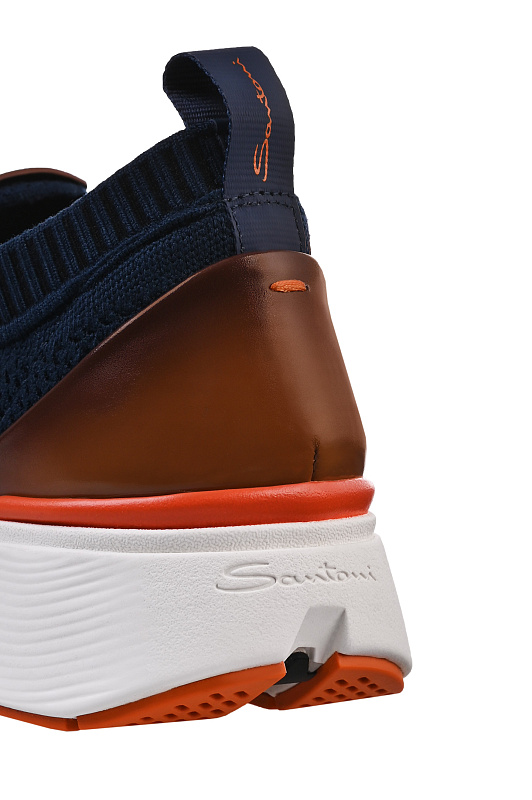 Трикотажные кроссовки SANTONI Темно-синий Мужской MBBG22154BARTOTZU60 Трикотажные кроссовки SANTONI Темно-синий Мужской MBBG22154BARTOTZU60