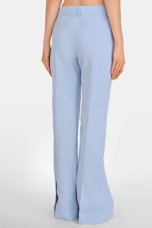 Расклешенные брюки SPORTMAX Голубой Женский SPXFRAGOLA 2612131092600 Расклешенные брюки SPORTMAX Голубой Женский SPXFRAGOLA 2612131092600