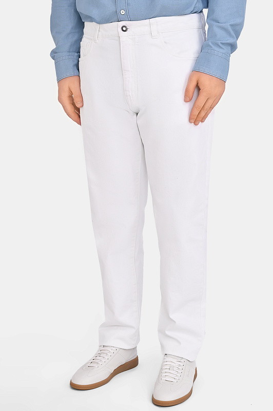 Брюки хлопок CANALI Белый Мужской PD01661 91747 Брюки хлопок CANALI Белый Мужской PD01661 91747