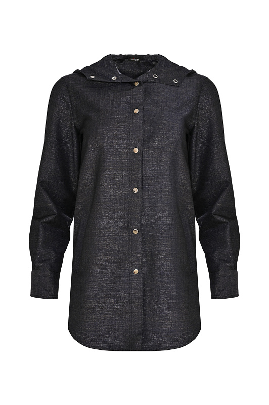 Шерстяная блуза с капюшоном KITON Темно-синий Женский D54435K0901G0 Шерстяная блуза с капюшоном KITON Темно-синий Женский D54435K0901G0
