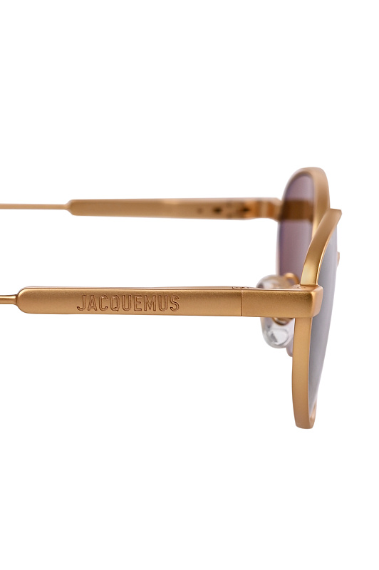 Металлические очки овальные JACQUEMUS Коричневый Unisex JAC120C1SUN/K Металлические очки овальные JACQUEMUS Коричневый Unisex JAC120C1SUN/K