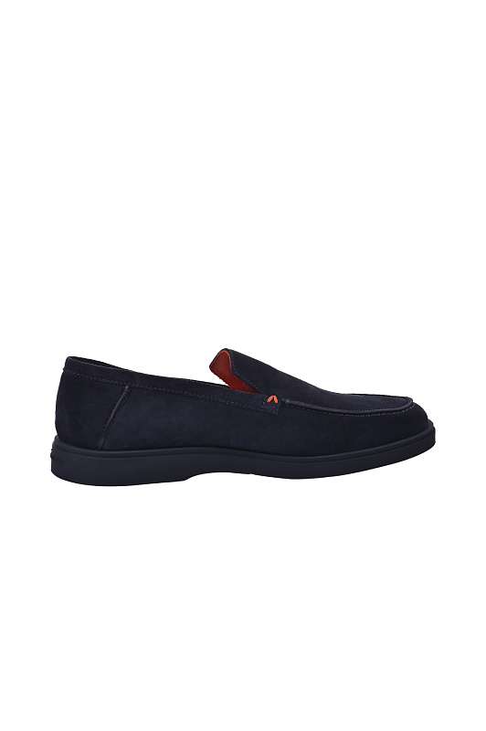 Замшевые лоферы SANTONI Темно-синий Мужской MGDG17824OOTKSVUU60 Замшевые лоферы SANTONI Темно-синий Мужской MGDG17824OOTKSVUU60