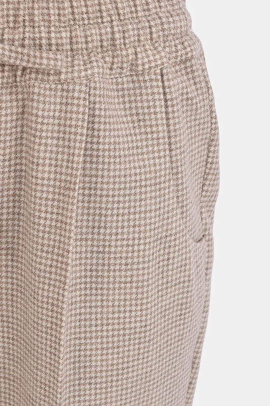 Зауженные брюки в клетку KITON Бежевый Женский D37102K0546I0 Зауженные брюки в клетку KITON Бежевый Женский D37102K0546I0