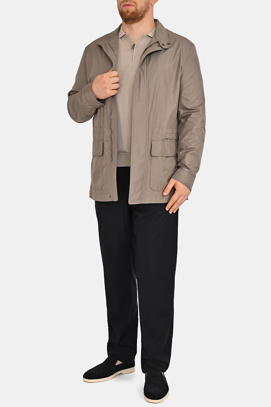 Трикотажное поло CANALI Бежевый Мужской C1165MK02460 Трикотажное поло CANALI Бежевый Мужской C1165MK02460