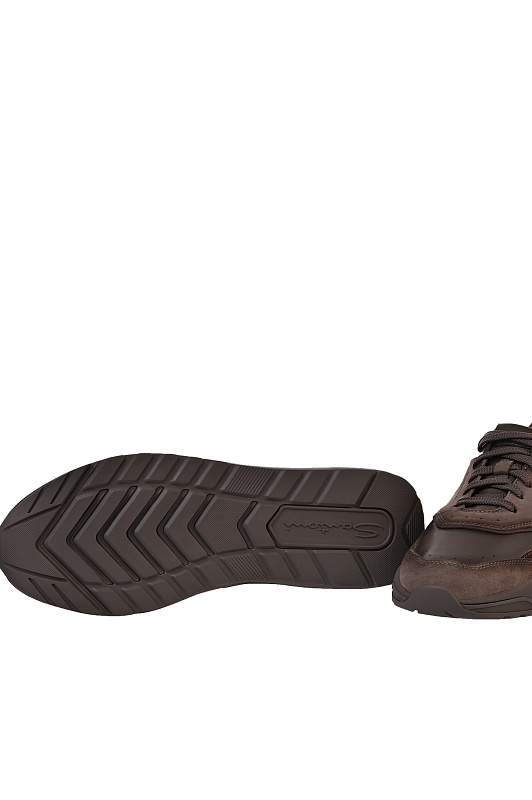 Кожаные кроссовки на шнуровке SANTONI Коричневый Мужской MBIG22112CPATKOHE81 Кожаные кроссовки на шнуровке SANTONI Коричневый Мужской MBIG22112CPATKOHE81