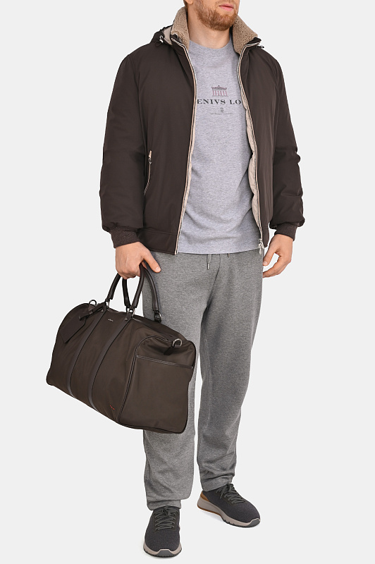 Брюки спорт BRUNELLO  CUCINELLI Серый Мужской MM8313243G