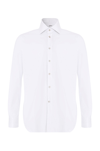 Хлопковая рубашка стрейч KITON