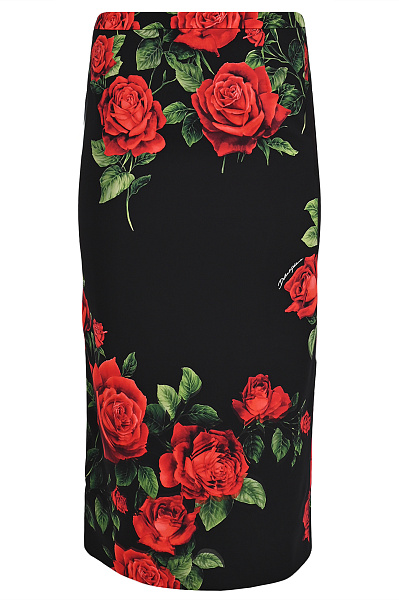 Юбка-карандаш с розами DOLCE & GABBANA 