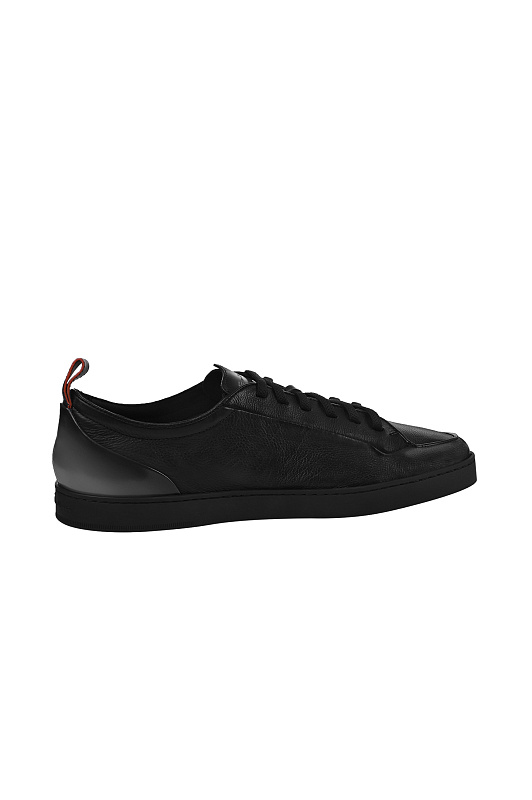 Кожаные кеды SANTONI Черный Мужской MBNG22184NEATFRIN01 Кожаные кеды SANTONI Черный Мужской MBNG22184NEATFRIN01