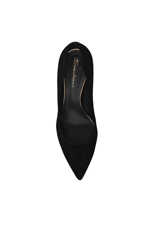 Туфли-лодочки с бантом SANTONI Черный Женский WDIG71206HIATMGD Туфли-лодочки с бантом SANTONI Черный Женский WDIG71206HIATMGD