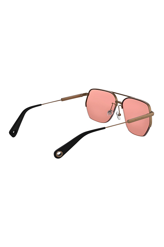 Металлические очки авиаторы JACQUEMUS Розовый Unisex JAC67C5SUN/K