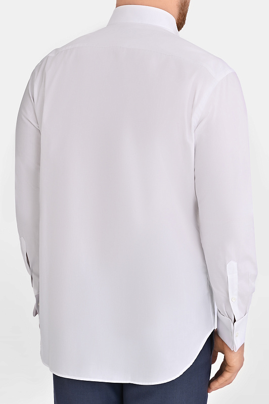 Хлопковая рубашка плиссе CANALI Белый Мужской CCL7082GC03335 Хлопковая рубашка плиссе CANALI Белый Мужской CCL7082GC03335