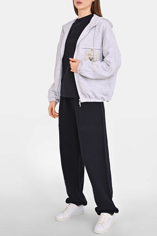 Хлопковые брюки джоггеры JACQUEMUS Темно-синий Женский PAW00656AJ00262 Хлопковые брюки джоггеры JACQUEMUS Темно-синий Женский PAW00656AJ00262