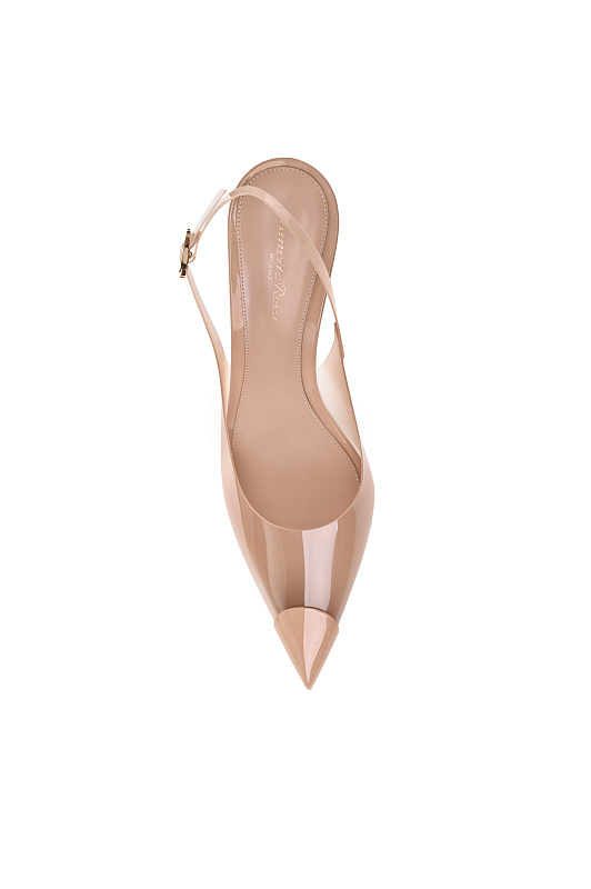 Кожаные босоножки с мысом GIANVITO ROSSI Бежевый Женский G95542.85LAC.GSVNUNU Кожаные босоножки с мысом GIANVITO ROSSI Бежевый Женский G95542.85LAC.GSVNUNU