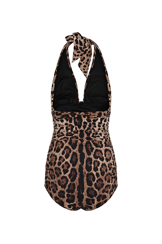 Слитный купальник с узлом DOLCE & GABBANA Леопардовый Женский O9A06J ONO11 Слитный купальник с узлом DOLCE & GABBANA Леопардовый Женский O9A06J ONO11