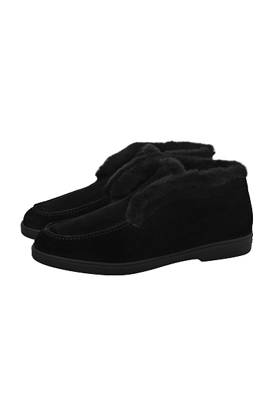 Меховые ботинки без шнурков SANTONI Меховые ботинки без шнурков SANTONI