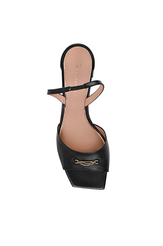 Кожаные босоножки SANTONI Черный Женский WHPG72055HA2NWLN Кожаные босоножки SANTONI Черный Женский WHPG72055HA2NWLN