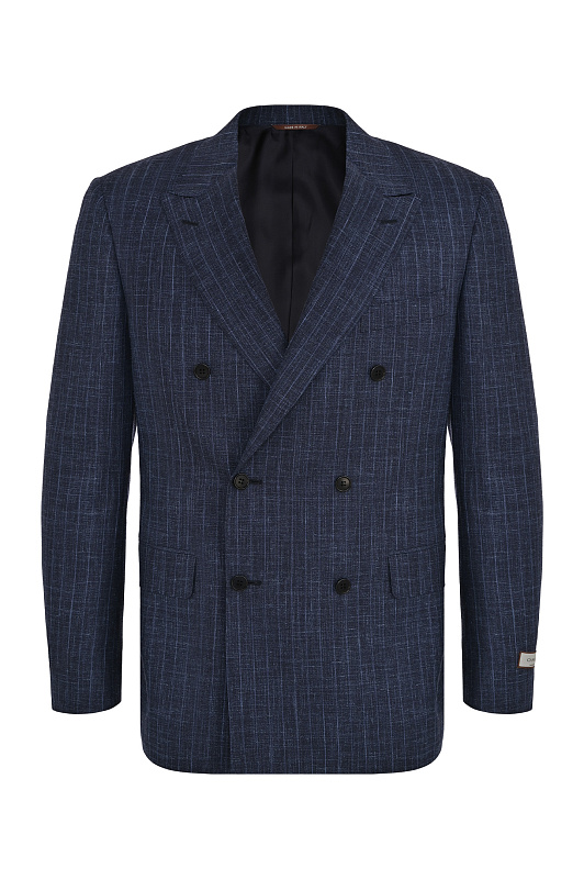 Костюм в клетку CANALI Темно-синий Мужской 12486/19BF01480 Костюм в клетку CANALI Темно-синий Мужской 12486/19BF01480