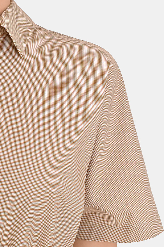 Шелковое платье-рубашка KITON Бежевый Женский D59304K0903G04009 Шелковое платье-рубашка KITON Бежевый Женский D59304K0903G04009