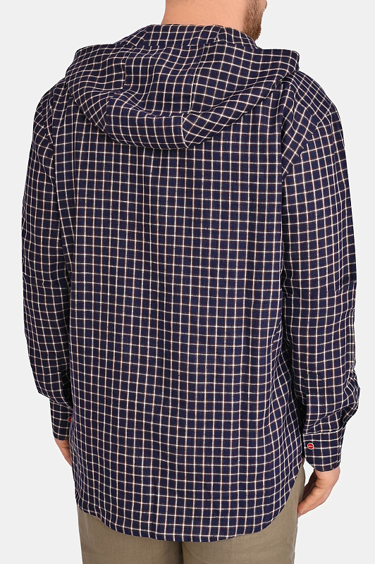 Льняная рубашка с капюшоном KITON Фиолетовый Мужской UMCMARH096361 Льняная рубашка с капюшоном KITON Фиолетовый Мужской UMCMARH096361