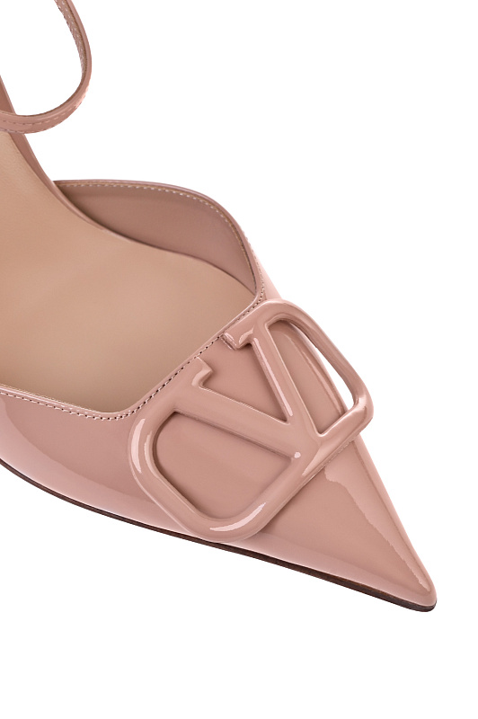 Лаковые босоножки с пряжкой VALENTINO GARAVANI Персиковый Женский 8W2S0NN6TMK GF9 