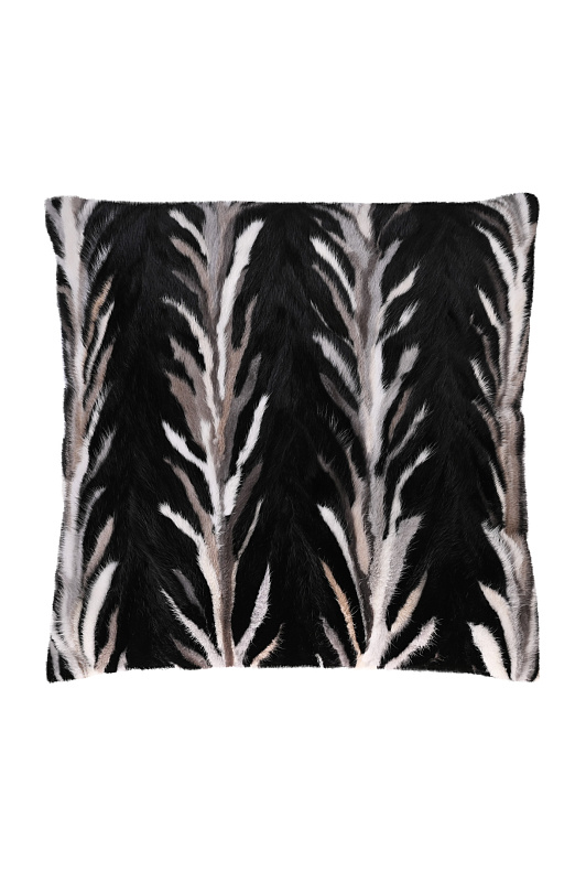 Меховой комплект PALMIOTTI CLAUDIO Черно-белый Unisex SET OF BLANKET +2 CUSHION Меховой комплект PALMIOTTI CLAUDIO Черно-белый Unisex SET OF BLANKET +2 CUSHION