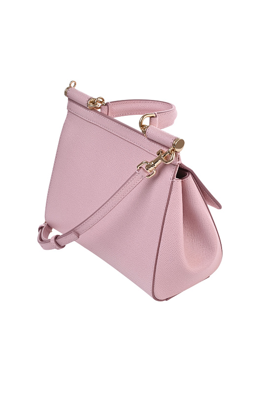 Кожаная сумка с клапаном DOLCE & GABBANA  Розовый Женский BB6003B1001