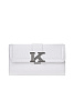 Кожаный клатч с клапаном KITON Белый