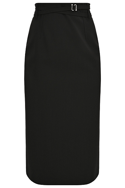 Шерстяная юбка с ремнем SPORTMAX Шерстяная юбка с ремнем SPORTMAX