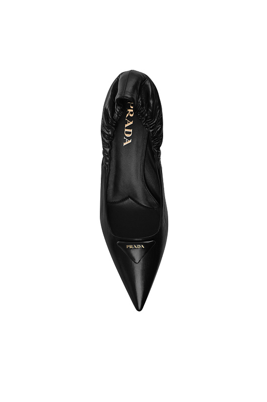 Кожаные туфли PRADA Черный Женский 1I188O055070 Кожаные туфли PRADA Черный Женский 1I188O055070