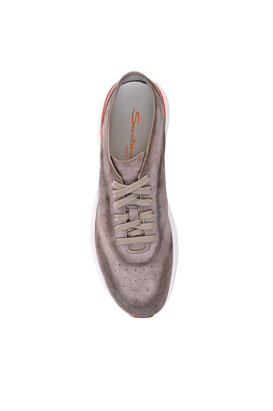 Кожаные кроссовки SANTONI Бежевый Мужской MBBG22070BARTSOGE55 Кожаные кроссовки SANTONI Бежевый Мужской MBBG22070BARTSOGE55