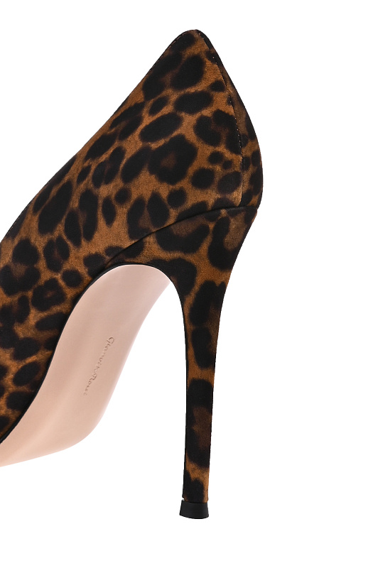 Кожаные туфли леопард GIANVITO ROSSI Леопардовый Женский G28470.15RIC.CMDALLP Кожаные туфли леопард GIANVITO ROSSI Леопардовый Женский G28470.15RIC.CMDALLP