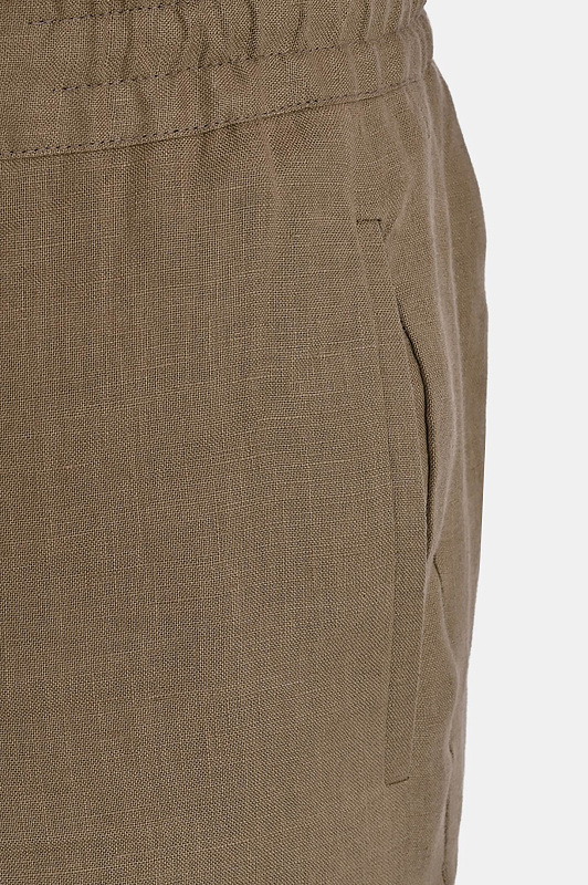 Льняные брюки прямые KITON Зеленый Мужской UPN01H0969008 Льняные брюки прямые KITON Зеленый Мужской UPN01H0969008