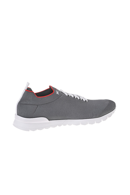 Текстильные кроссовки KITON Серый Мужской USSA392N013620