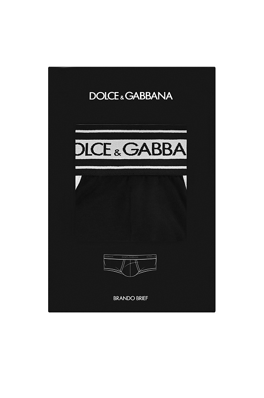 Хлопковые трусы брифы DOLCE & GABBANA Черный Мужской M3F35JFUECH Хлопковые трусы брифы DOLCE & GABBANA Черный Мужской M3F35JFUECH