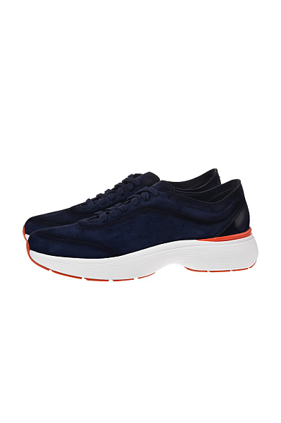 Кожаные кроссовки на шнуровке SANTONI