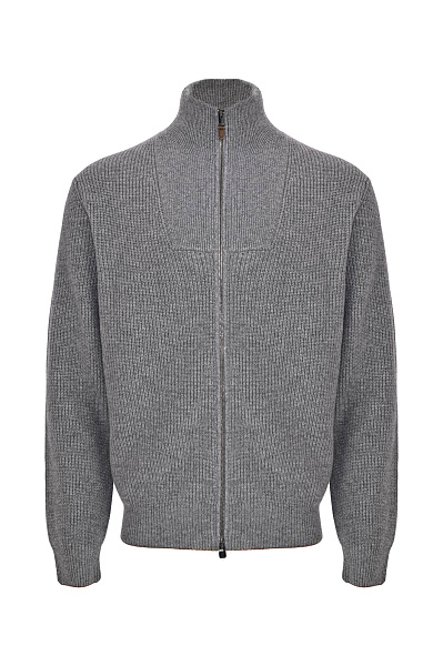 Фактурный кардиган на молнии CANALI Фактурный кардиган на молнии CANALI