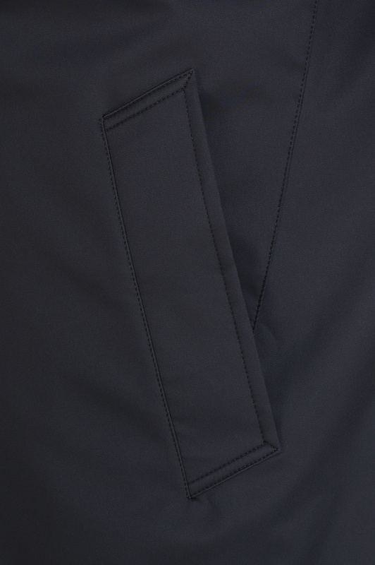 Прямой плащ с планкой KITON Темно-синий Мужской UW2439V0450L2