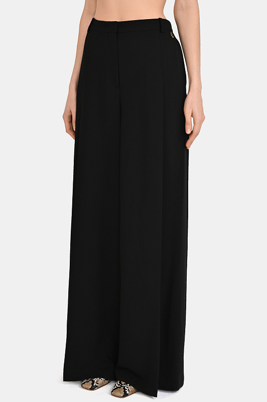 Широкие брюки палаццо ZUHAIR MURAD Черный Женский RTR26307 CRCA018 Широкие брюки палаццо ZUHAIR MURAD Черный Женский RTR26307 CRCA018