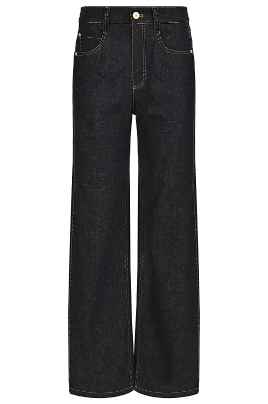 Широкие джинсы BRUNELLO CUCINELLI Черный Женский ML134P5981 Широкие джинсы BRUNELLO CUCINELLI Черный Женский ML134P5981
